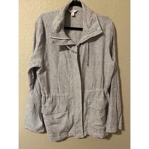 Women's Heather Gray Casual Jacket